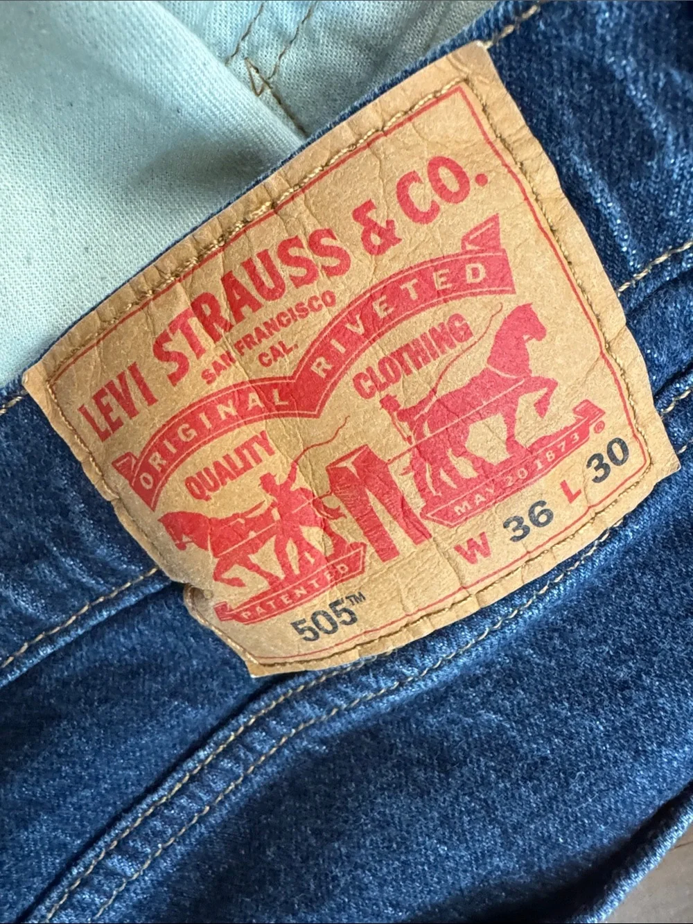 Levi's Men's Straight Jeans in Indigo Blue Denim